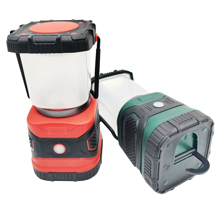 LED ที่จับแบบชาร์จไฟได้ตะขอโคมไฟแคมป์ปิ้ง